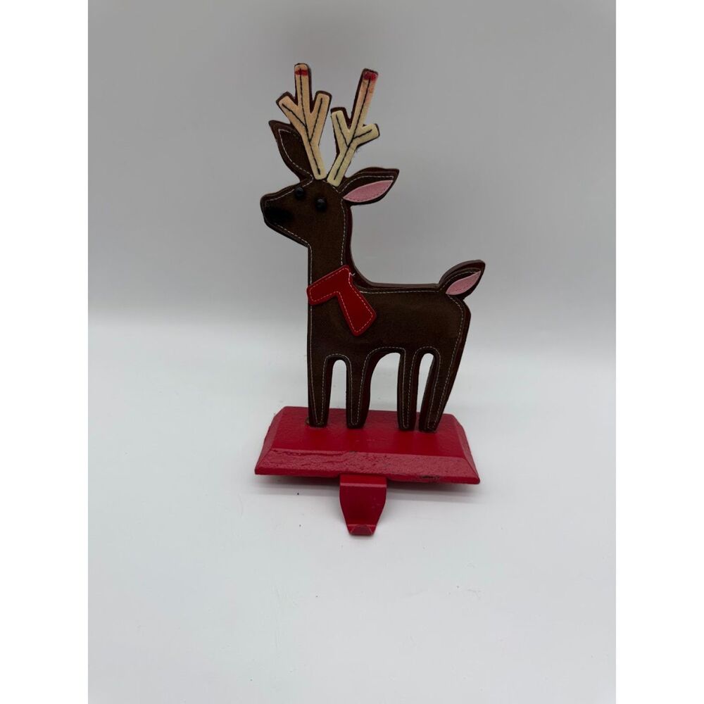 Vintage Stocking Holder  reindeer